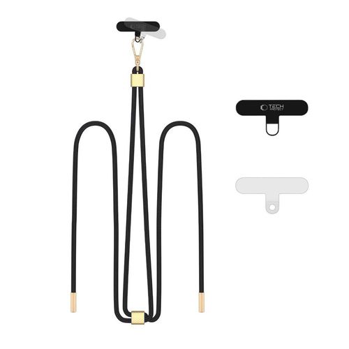 Pasek Tech-Protect C2S Crossbody Smycz DO Telefonu Regulowana Złota na Arena.pl