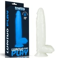 elastyczne dildo podświetlane z przyssawką 25,5cm