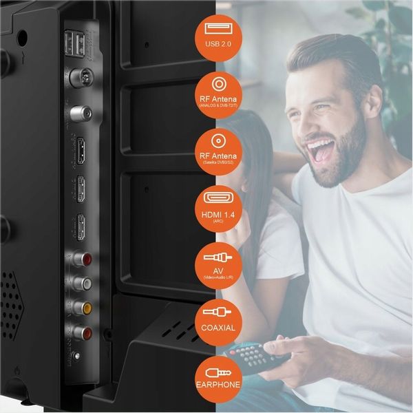 Telewizor 32 cale TV tuner dekoder DVBT2 HEVC HD USB HDMI CL+ +UCHWYT Manta zdjęcie 13