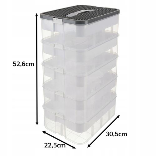 Pudełko Na Klocki- 5 Poziomów 35L Kruzzel 25759 na Arena.pl