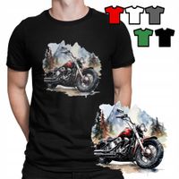 KOSZULKA T-SHIRT MĘSKI - DLA MOTOCYKLISTY NA MOTOCYKL MOTOR PREZENT - XXL