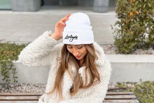 CZAPKA ZIMOWA KLASYCZNA BIAŁA NYC New York Wzory na Arena.pl