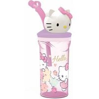 Kubek ze Słomką Hello Kitty 360 ml 3D