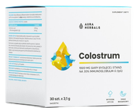 AURA HERBALS Colostrum 1000 mg, bananowe, saszetki (30 szt.)