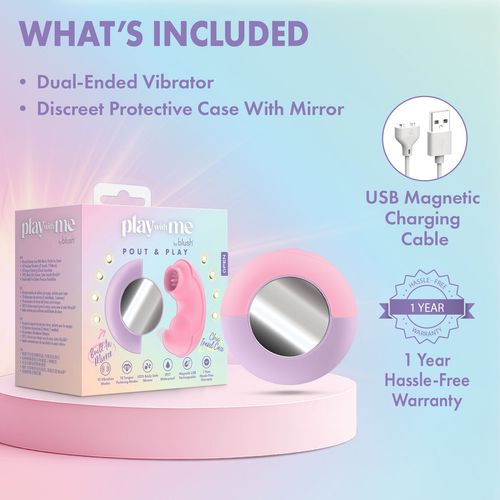 Ssący masażer do Łechtaczki Blush Play with me Różowy na Arena.pl