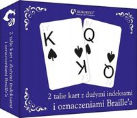 2X Karty z dużymi indeksami i znakami Braille`a 64794