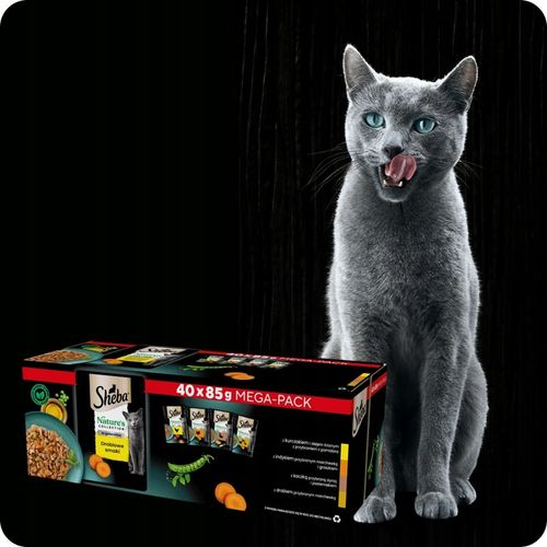 MOKRA KARMA SHEBA NATURE'S COLLECTION DROBIOWE SMARKI 40X85G GALARETKA na Arena.pl