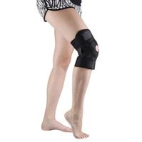 Magnetyczna opaska na kolano stabilizator na rzepy uniwersalna czarna