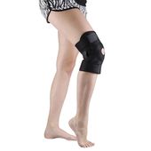 Magnetyczna opaska na kolano stabilizator na rzepy uniwersalna czarna