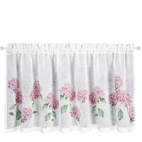 Firana gotowa zazdrostka MONA 150x60 Eurofirany biała/różowa