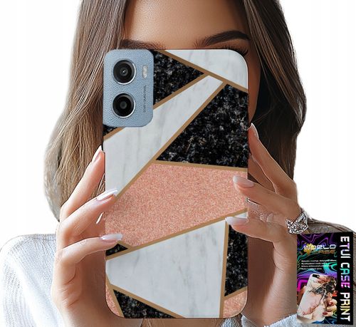 ETUI DO MOTOROLA E15 / G05 - ELEGANCKIE MODNE WZORY CASE + FOLIA na Arena.pl