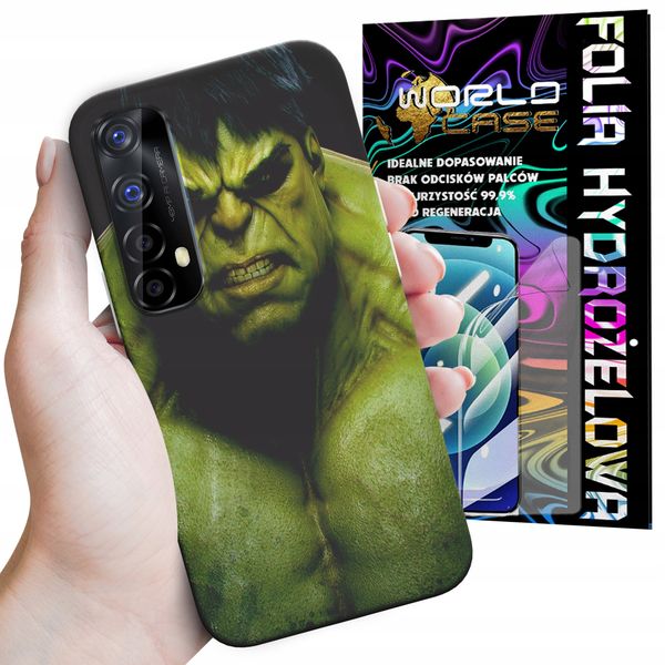 ETUI DO REALME 7 - HULK AVENGERS SPIDERMAN MARVEL + FOLIA zdjęcie 1