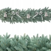 Girlanda Świąteczna 100%PE ŚWIERK blue 3D SILVER SKY 110cm na kominek stół