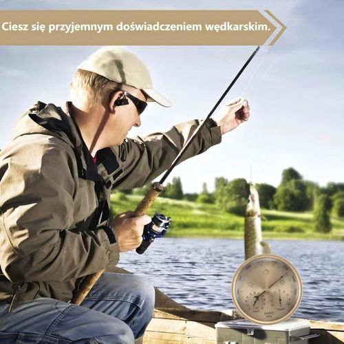 130mm okrągła Barometr ścienny Termometr Higrometr wilgotność Stacja na Arena.pl