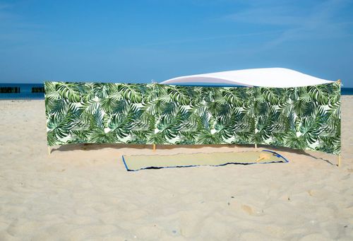PARAWAN PLAŻOWY Zielone rośliny z indywidualnym napisem 5 PANELI 81.5 na Arena.pl