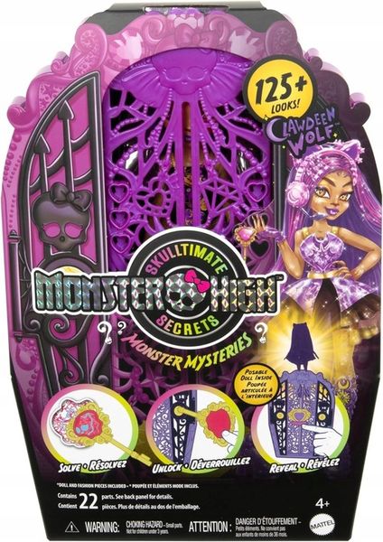 LALKA MONSTER HIGH STRASZYSEKRETY seria 4 POTWORNE ZAGADKI Clawdeen Wolf zdjęcie 2