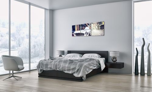 Obraz Na Płótnie - Samochód Uliczka - 120X40 Cm - Ca120X40-3677 na Arena.pl