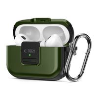 Etui Tech-Protect Defender TPU i PC DO AirPods Pro 1, 2 Oliwkowe