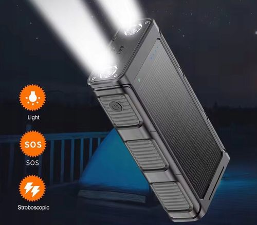 POWERBANK ŁADOWARKA SOLARNY INDUKCJA 36000mAh 8xUSB LATARKA 2x LED USB-C PD na Arena.pl