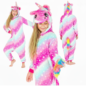 Piżama dziecięca onesie kombinezon dla dzieci kigurumi prezent jednorożec S