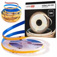 Taśma LED listwa COB 12V Neon Linia 5 metrów mocna neutralny 1080lm /