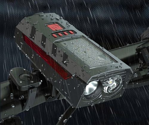 Lampa Rowerowa Lampka Solarna Na Kierownicę USB Zestaw Przód + Tył LED na Arena.pl