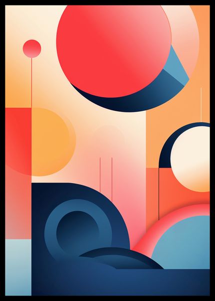 Plakat 42x59,4cm Geometryczne Marzenia zdjęcie 2