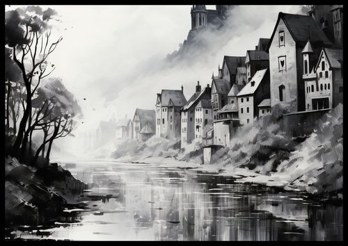 Plakat 66,5x46,5cm Mglisty Refleks na Arena.pl