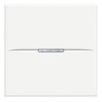 AXOLUTE - Przycisk jednobiegunowy NO 10A (zaciski śrubowe) 2 moduły AXIAL biały Bticino HD4005M2N