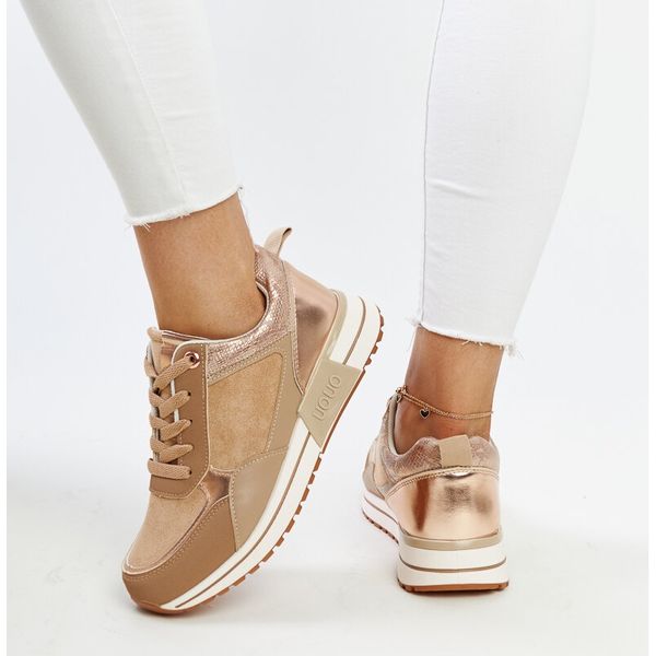 Brązowe sneakersy na platformie r.39 zdjęcie 4