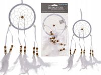 Łapacz Snów Na Ścianę Dreamcatcher Biały Ozdoba
