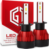 ŻARÓWKI LED H1 GT COB +300% SUPER MOCNA ŻARÓWKA 16000lm 12V 24V Zimna Biel