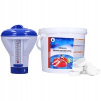 2 x 10w1 multifunkcyjne tabletki do basenu 3kg 20g chlor do basenu + pływak