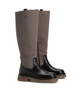 GANT KOZAKI DO KOLANA DAMSKIE NA ZAMEK CZARNE BRĄZOWA PODESZWA 38