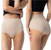 JULIMEX FIGI MAJTKI DAMSKIE AMBER MAXI HIGH Z WYSOKIM STANEM BEŻOWE M