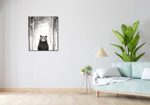 Obraz 60x70cm Ciekawski Miś na Arena.pl