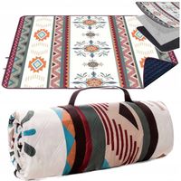 KOC PLAŻOWY MATA PIKNIKOWA 200X200 WODOODPORNY DUŻY XXL PIKOWANY