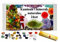 Kolekcja, Zestaw Naturalnych Kamieni i Minerałów 24 sztuki PREZENT