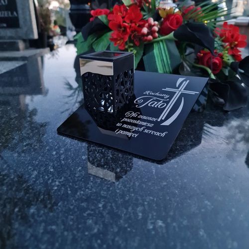 ZNICZ SOLARNY Wieczna Latarenka LED STATUETKA GRÓB lampka dla TATY na Arena.pl