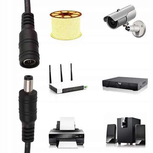 PRZEDŁUŻACZ ZASILANIA KABEL ZASILAJĄCY DO KAMER I LAMP PRZEWÓD DC 10M na Arena.pl