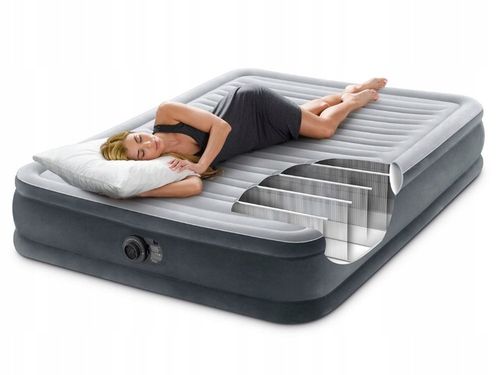 Materac Dmuchany Dwuosobowy Łóżko z Pompką 230V do Spania Intex 67768ND na Arena.pl