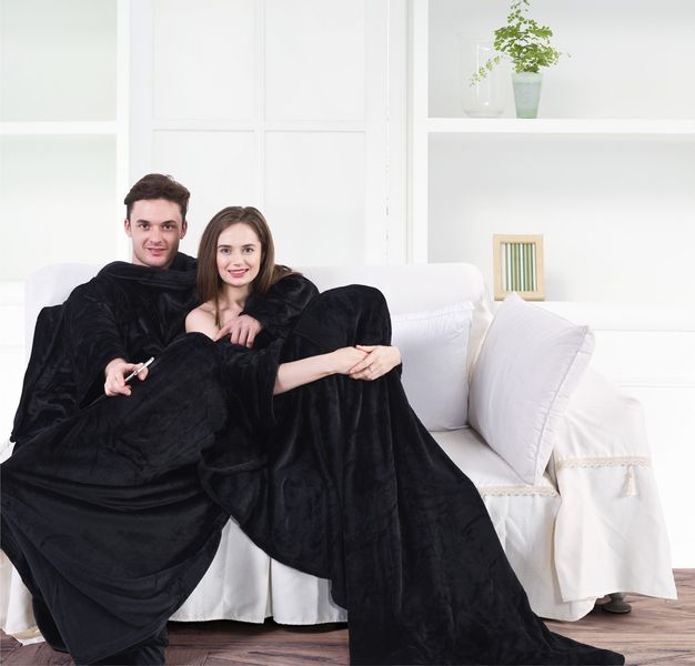 Koc DecoKing LAZY BLACK 170x200 zdjęcie 3