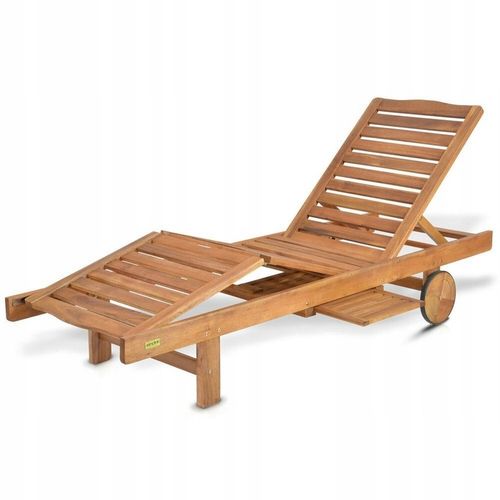 Leżak Leżanka Ogrodowy Drewniany HECHT Resort A Tropikalne Drewno Akacjowe na Arena.pl
