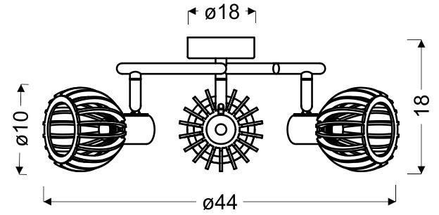 Atarri spirala 3x25W E14 biały+drewno zdjęcie 3