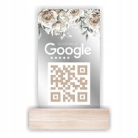 Tabliczka z kodem QR do recenzji Google Personalizowany nadruk UV