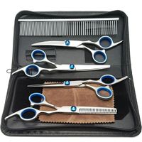 Nożyczki Fryzjerskie Groomerskie Zestaw do Strzyżenia Obcinania Psów Kotów