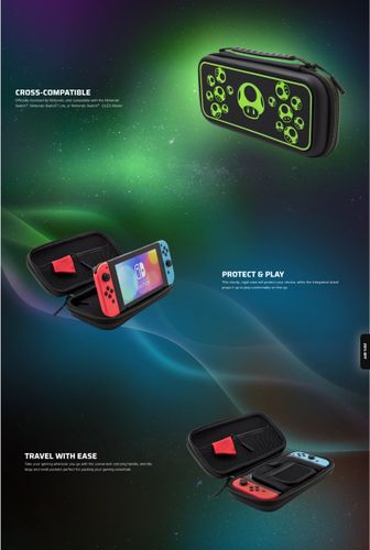 Etui PDP 1-Up Glow in the Dark do Nintendo Switch na Arena.pl
