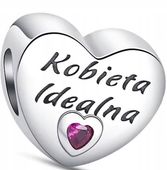 Charms SERCE Charmsy Zawieszka KOBIETA IDELNA Charms CharmsY Srebro s925