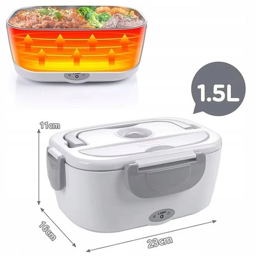 TERMOS OBIADOWY LUNCH BOX POJEMNIK NA ŻYWNOŚĆ ELEKTRYCZNY 1,5L LUNCHBOX MIS na Arena.pl