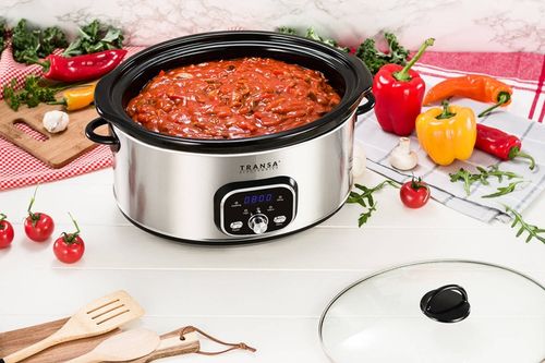 WOLNOWAR Garnek ceramiczny z PROGRAMATOREM SlowCooker TRANSA 6,5L 320W na Arena.pl